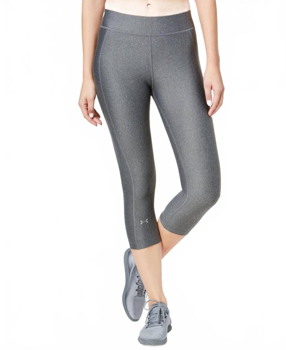 NEW UNDER ARMOUR activewear storm capri leggings in charcoal